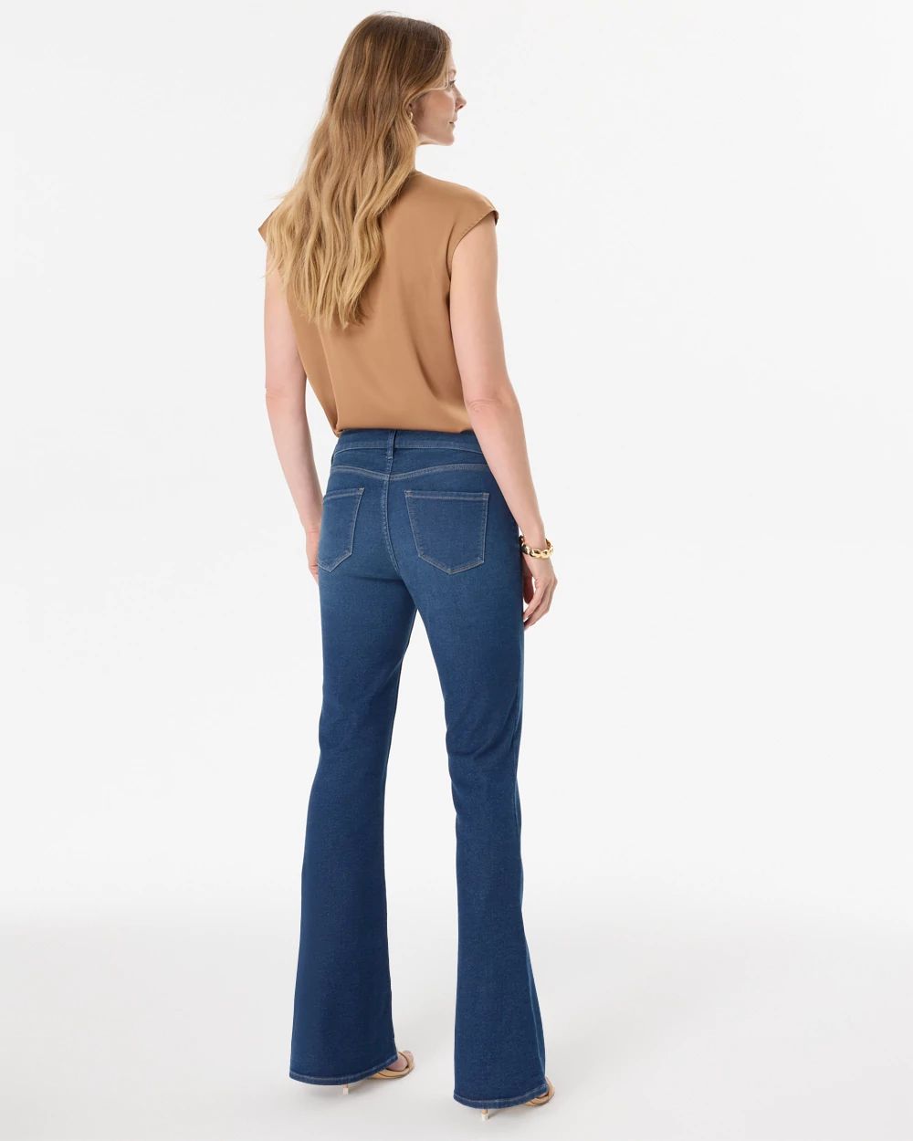 パンツ gienge Mid-Rise Stitch Flare Denim Mid-Rise Flare Ease Jean | White House Black Market
